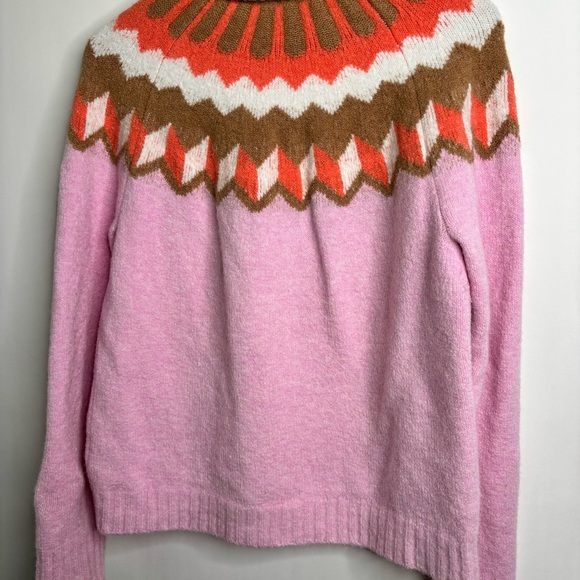 J. Crew Supersoft Fair Isle Turtleneck size Medium - Picture 8 of 12